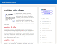 Tablet Screenshot of anglictinazdarma.cz